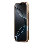 Apple iPhone 17 Kılıf Guess Orjinal Lisanslı M-safe Şarj Özellikli IML Peony ve 4G Desenli Klasik Logolu Kapak