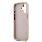 Apple iPhone 17 Kılıf Guess Orjinal Lisanslı Gold Metal Kamera Çerçeveli 4G Desenli Metal Büyük 4G ve Yazı Logolu Kapak