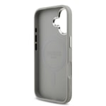 Apple iPhone 17 Kılıf Guess Orjinal Lisanslı M-safe Şarj Özellikli Metal Kamera Çerçeveli Üçgen Logolu Glitter Kapak