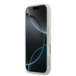 Apple iPhone 17 Kılıf Guess Orjinal Lisanslı 4G Büyük Metal Kamera Çerçeveli ve Logolu Glitter Kapak