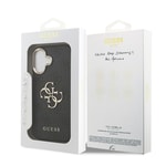 Apple iPhone 17 Kılıf Guess Orjinal Lisanslı Gold Metal Kamera Çerçeveli 4G Desenli Metal Büyük 4G ve Yazı Logolu Kapak