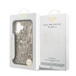 Apple iPhone 17 Kılıf Guess Orjinal Lisanslı M-safe Şarj Özellikli Yazı Logolu Python Desenli Kapak