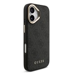 Apple iPhone 17 Kılıf Guess Orjinal Lisanslı M-safe Şarj Özellikli Askılı ve 4G Logo Kartlıklı Kapak