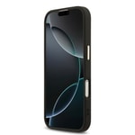 Apple iPhone 17 Kılıf Guess Orjinal Lisanslı M-safe Şarj Özellikli Gold Metal Kamera Çerçeveli Taşlı Üçgen Logo 4G Desenli Kapak