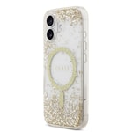 Apple iPhone 17 Kılıf Guess Orjinal Lisanslı M-safe Şarj Özellikli Transparan Resin Bottom Kapak