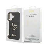 Apple iPhone 17 Kılıf Guess Orjinal Lisanslı 4G Büyük Metal Kamera Çerçeveli ve Logolu Glitter Kapak