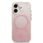 Apple iPhone 17 Kılıf Guess Orjinal Lisanslı M-safe Şarj Özellikli 4G Desenli Simli Silikon Kapak
