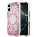 Apple iPhone 17 Kılıf Guess Orjinal Lisanslı M-safe Şarj Özellikli Transparan Resin Bottom Kapak