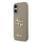 Apple iPhone 17 Kılıf Guess Orjinal Lisanslı Grained Yazı Logolu Kapak