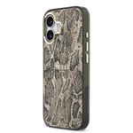 Apple iPhone 17 Kılıf Guess Orjinal Lisanslı M-safe Şarj Özellikli Yazı Logolu Python Desenli Kapak