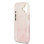 Apple iPhone 17 Kılıf Guess Orjinal Lisanslı M-safe Şarj Özellikli 4G Desenli Simli Silikon Kapak