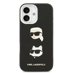 Apple iPhone 17 Kılıf Karl Lagerfeld Orjinal Lisanslı Metal Logolu K&C Heads Pin Kapak