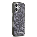 Apple iPhone 17 Kılıf Karl Lagerfeld Orjinal Lisanslı M-safe Şarj Özellikli IML Leopar Baskılı Kapak