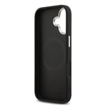 Apple iPhone 17 Kılıf Karl Lagerfeld Orjinal Lisanslı M-safe Şarj Özellikli Metal Kamera ve Buton Tasarımlı Karl PU Deri Kapak