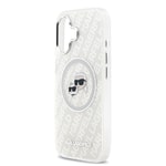 Apple iPhone 17 Kılıf Karl Lagerfeld Orjinal Lisanslı Parlayan Simli Karl & Choupette Heads Kapak