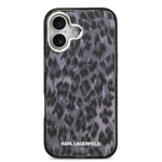 Apple iPhone 17 Kılıf Karl Lagerfeld Orjinal Lisanslı M-safe Şarj Özellikli IML Leopar Baskılı Kapak