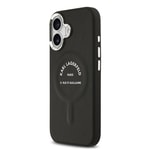 Apple iPhone 17 Kılıf Karl Lagerfeld Orjinal Lisanslı M-safe Şarj Özellikli Metal Kamera ve Buton Tasarımlı Paris RSG PU Deri Kapak