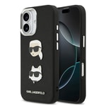 Apple iPhone 17 Kılıf Karl Lagerfeld Orjinal Lisanslı Metal Logolu K&C Heads Pin Kapak