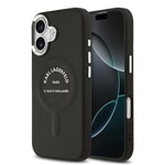 Apple iPhone 17 Kılıf Karl Lagerfeld Orjinal Lisanslı M-safe Şarj Özellikli Metal Kamera ve Buton Tasarımlı Paris RSG PU Deri Kapak