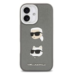 Apple iPhone 17 Kılıf Karl Lagerfeld Orjinal Lisanslı Metal Logolu K&C Heads Pin Kapak