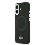 Apple iPhone 17 Kılıf Lacoste Orjinal Lisanslı M-safe Şarj Özellikli İkonik Logolu Metal Kamera Çerçeveli Silikon Kapak