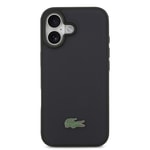 Apple iPhone 17 Kılıf Lacoste Orjinal Lisanslı M-safe Şarj Özellikli PU Pike Desenli Metal Logolu Kartlıklı Kapak