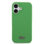 Apple iPhone 17 Kılıf Lacoste Orjinal Lisanslı M-safe Şarj Özellikli PU Pike Desenli Metal Logolu Kartlıklı Kapak