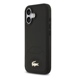 Apple iPhone 17 Kılıf Lacoste Orjinal Lisanslı M-safe Şarj Özellikli PU Deri Tasarımlı Metal Logolu Kapak