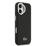 Apple iPhone 17 Kılıf Lacoste Orjinal Lisanslı M-safe Şarj Özellikli PU Pike Desenli Standlı Metal Logolu Kapak
