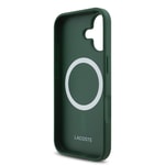 Apple iPhone 17 Kılıf Lacoste Orjinal Lisanslı M-safe Şarj Özellikli PU Deri Tasarımlı Metal Logolu Kapak