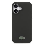 Apple iPhone 17 Kılıf Lacoste Orjinal Lisanslı M-safe Şarj Özellikli PU Pike Desenli Metal Logolu Kartlıklı Kapak