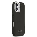 Apple iPhone 17 Kılıf Lacoste Orjinal Lisanslı M-safe Şarj Özellikli Champs Elysees PU Deri Tasarımlı Kapak