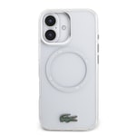 Apple iPhone 17 Kılıf Lacoste Orjinal Lisanslı M-safe Şarj Özellikli İkonik Timsah Logolu Buzlu Kapak
