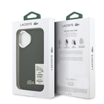 Apple iPhone 17 Kılıf Lacoste Orjinal Lisanslı M-safe Şarj Özellikli PU Pike Desenli Standlı Metal Logolu Kapak
