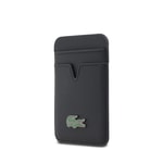 Apple iPhone 17 Kılıf Lacoste Orjinal Lisanslı M-safe Şarj Özellikli PU Pike Desenli Metal Logolu Kartlıklı Kapak
