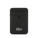 Apple iPhone 17 Kılıf Lacoste Orjinal Lisanslı M-safe Şarj Özellikli PU Pike Desenli Metal Logolu Kartlıklı Kapak