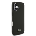 Apple iPhone 17 Kılıf Lacoste Orjinal Lisanslı M-safe Şarj Özellikli PU Pike Desenli Metal Logolu Kartlıklı Kapak