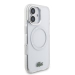 Apple iPhone 17 Kılıf Lacoste Orjinal Lisanslı M-safe Şarj Özellikli İkonik Timsah Logolu Buzlu Kapak