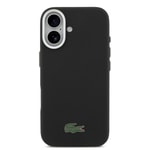 Apple iPhone 17 Kılıf Lacoste Orjinal Lisanslı M-Safe Şarj Özellikli PVC Pike Desenli Arka Yüzey İkonik Timsah Dokuma Logolu Kapak