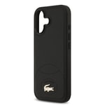 Apple iPhone 17 Kılıf Lacoste Orjinal Lisanslı M-safe Şarj Özellikli PU Deri Tasarımlı Metal Logolu Kapak
