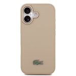 Apple iPhone 17 Kılıf Lacoste Orjinal Lisanslı M-safe Şarj Özellikli PU Pike Desenli Metal Logolu Kartlıklı Kapak