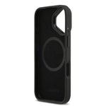 Apple iPhone 17 Kılıf Lacoste Orjinal Lisanslı M-safe Şarj Özellikli Standlı PU Deri Karışık Monogram Desenli Kapak