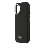 Apple iPhone 17 Kılıf Lacoste Orjinal Lisanslı M-safe Şarj Özellikli PU Pike Desenli Standlı Metal Logolu Kapak