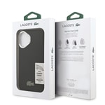 Apple iPhone 17 Kılıf Lacoste Orjinal Lisanslı M-safe Şarj Özellikli PU Pike Desenli Standlı Metal Logolu Kapak