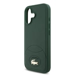Apple iPhone 17 Kılıf Lacoste Orjinal Lisanslı M-safe Şarj Özellikli PU Deri Tasarımlı Metal Logolu Kapak