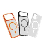 Apple iPhone 17 Kılıf M-safe Şarj Özellikli Metal Kamera Standlı Lenyes CK226 PC Kapak