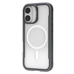 Apple iPhone 17 Kılıf M-safe Şarj Özellikli Airbagli Raptic Shield Serisi Şeffaf Arka Yüzey Kapak