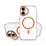 Apple iPhone 17 Kılıf M-safe Şarj Özellikli Airbagli Kamera Standlı Zore Azor Kapak