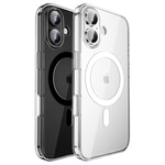 Apple iPhone 17 Kılıf M-safe Şarj Özellikli Transparan Sert PC Wlons Pita Kapak