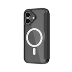 Apple iPhone 17 Kılıf M-Safe Şarj Özellikli Raptic Air Folio Şeffaf Kartlıklı Kapaklı Kılıf